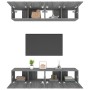 Muebles TV 4 uds madera contrachapada gris Sonoma 80x30x30 cm de vidaXL, Muebles TV - Ref: Foro24-3114188, Precio: 137,06 €, ...