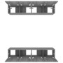 Muebles TV 4 uds madera contrachapada gris Sonoma 80x30x30 cm de vidaXL, Muebles TV - Ref: Foro24-3114188, Precio: 137,06 €, ...