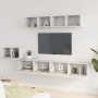 Set de muebles para TV 5 piezas madera contrachapada blanco de vidaXL, Muebles TV - Ref: Foro24-3114430, Precio: 252,65 €, De...