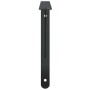 Soportes de estante 4 uds acero inoxidable negro 40x2,5x25 cm en Estanterías | Comprar online en Foru.es
