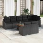 Conjunto de sofás de jardín 9 pcs Negro ratán sintético en Sofás de exterior | Comprar online en Foru.es