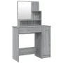 Sonoma gray dressing table with mirror 86.5x35x136 cm by vidaXL, Bedroom Dressers - Ref: Foro24-820494, Price: 91,71 €, Disco...