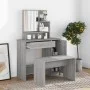 Sonoma gray dressing table with mirror 86.5x35x136 cm by vidaXL, Bedroom Dressers - Ref: Foro24-820494, Price: 91,71 €, Disco...