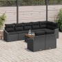 Conjunto de sofás de jardín 9 pcs Negro ratán sintético en Sofás de exterior | Comprar online en Foru.es
