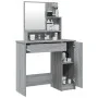 Sonoma gray dressing table with mirror 86.5x35x136 cm by vidaXL, Bedroom Dressers - Ref: Foro24-820494, Price: 91,71 €, Disco...