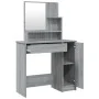 Sonoma gray dressing table with mirror 86.5x35x136 cm by vidaXL, Bedroom Dressers - Ref: Foro24-820494, Price: 91,71 €, Disco...