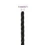 Black polypropylene work rope 6 mm 100 m by vidaXL, Ropes and metal cords - Ref: Foro24-153003, Price: 18,26 €, Discount: %