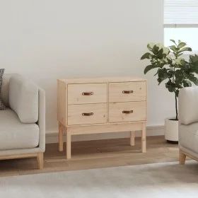 Solid pine wood console table 90x40x78 cm by vidaXL, Sideboards - Ref: Foro24-821739, Price: 119,21 €, Discount: %