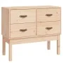 Mueble consola de madera maciza de pino 90x40x78 cm de vidaXL, Aparadores - Ref: Foro24-821739, Precio: 119,21 €, Descuento: %