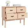 Mueble consola de madera maciza de pino 90x40x78 cm de vidaXL, Aparadores - Ref: Foro24-821739, Precio: 119,21 €, Descuento: %