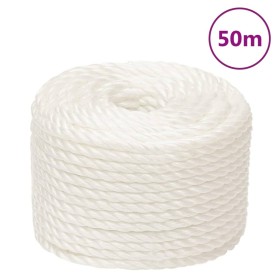 Cuerda de trabajo polipropileno blanco 12 mm 50 m de vidaXL, Sogas y cuerdas metálicas - Ref: Foro24-153056, Precio: 25,22 €,...