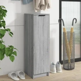 Zapatero de madera contrachapada gris Sonoma 30x35x100 cm de vidaXL, Armarios y almacenamiento - Ref: Foro24-817106, Precio: ...
