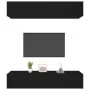 Set muebles de TV 4 uds madera contrachapada negro 80x30x30 cm de vidaXL, Muebles TV - Ref: Foro24-3114183, Precio: 179,72 €,...
