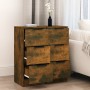 Aparadores 2 uds madera contrachapada roble ahumado 30x30x70 cm de vidaXL, Aparadores - Ref: Foro24-817013, Precio: 77,42 €, ...