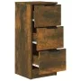 Aparadores 2 uds madera contrachapada roble ahumado 30x30x70 cm de vidaXL, Aparadores - Ref: Foro24-817013, Precio: 76,46 €, ...