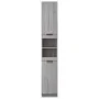 Sonoma grau Sperrholz Badezimmerschrank 32x34x188,5 cm von vidaXL, Schließfächer und Lagerschränke - Ref: Foro24-817070, Prei...