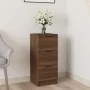 Aparador madera contrachapada color marrón roble 30x30x70 cm de vidaXL, Aparadores - Ref: Foro24-817016, Precio: 61,12 €, Des...