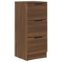 Aparador madera contrachapada color marrón roble 30x30x70 cm de vidaXL, Aparadores - Ref: Foro24-817016, Precio: 62,33 €, Des...