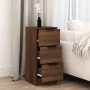 Aparador madera contrachapada color marrón roble 30x30x70 cm de vidaXL, Aparadores - Ref: Foro24-817016, Precio: 61,12 €, Des...