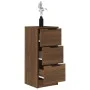 Aparador madera contrachapada color marrón roble 30x30x70 cm de vidaXL, Aparadores - Ref: Foro24-817016, Precio: 61,12 €, Des...