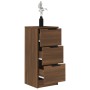 Aparador madera contrachapada color marrón roble 30x30x70 cm de vidaXL, Aparadores - Ref: Foro24-817016, Precio: 62,33 €, Des...