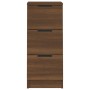 Aparador madera contrachapada color marrón roble 30x30x70 cm de vidaXL, Aparadores - Ref: Foro24-817016, Precio: 62,33 €, Des...