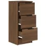 Aparador madera contrachapada color marrón roble 30x30x70 cm de vidaXL, Aparadores - Ref: Foro24-817016, Precio: 61,12 €, Des...