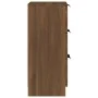 Aparador madera contrachapada color marrón roble 30x30x70 cm de vidaXL, Aparadores - Ref: Foro24-817016, Precio: 61,12 €, Des...