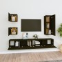 Set de muebles para TV 5 piezas madera contrachapada negro de vidaXL, Muebles TV - Ref: Foro24-3114439, Precio: 185,52 €, Des...