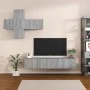 Set de muebles de TV 7 pzas madera contrachapada gris sonoma de vidaXL, Muebles TV - Ref: Foro24-3114508, Precio: 177,68 €, D...