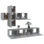 Set de muebles de TV 7 pzas madera contrachapada gris sonoma de vidaXL, Muebles TV - Ref: Foro24-3114508, Precio: 177,68 €, D...
