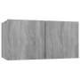 Set de muebles de TV 7 pzas madera contrachapada gris sonoma de vidaXL, Muebles TV - Ref: Foro24-3114508, Precio: 177,68 €, D...