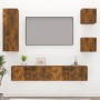 Set de muebles de TV 5 pzas madera contrachapada roble ahumado de vidaXL, Muebles TV - Ref: Foro24-3114443, Precio: 126,83 €,...