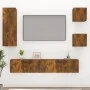Set de muebles de TV 5 pzas madera contrachapada roble ahumado de vidaXL, Muebles TV - Ref: Foro24-3114443, Precio: 124,17 €,...