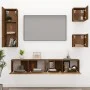 Set de muebles de TV 5 pzas madera contrachapada roble ahumado de vidaXL, Muebles TV - Ref: Foro24-3114443, Precio: 124,17 €,...
