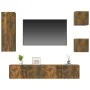 Set de muebles de TV 5 pzas madera contrachapada roble ahumado de vidaXL, Muebles TV - Ref: Foro24-3114443, Precio: 124,17 €,...