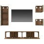 Set de muebles de TV 5 pzas madera contrachapada roble ahumado de vidaXL, Muebles TV - Ref: Foro24-3114443, Precio: 126,83 €,...