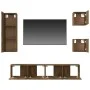 Set de muebles de TV 5 pzas madera contrachapada roble ahumado de vidaXL, Muebles TV - Ref: Foro24-3114443, Precio: 124,17 €,...