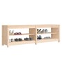 Banco zapatero de madera maciza de pino 160x36,5x50 cm de vidaXL, Zapateros y organizadores de calzado - Ref: Foro24-821724, ...
