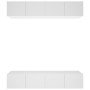 Muebles para TV 4 uds madera contrachapada blanco 80x30x30 cm de vidaXL, Muebles TV - Ref: Foro24-3114182, Precio: 219,97 €, ...