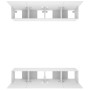 Muebles para TV 4 uds madera contrachapada blanco 80x30x30 cm de vidaXL, Muebles TV - Ref: Foro24-3114182, Precio: 219,97 €, ...