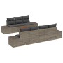 Conjunto de sofás de jardín 8 pcs Gris ratán sintético en Sofás de exterior | Comprar online en Foru.es