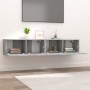 Muebles de TV 2 uds madera ingeniería gris Sonoma 80x30x30 cm de vidaXL, Muebles TV - Ref: Foro24-820464, Precio: 71,34 €, De...