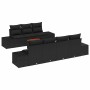 Conjunto de sofás de jardín 8 pcs Negro ratán sintético en Sofás de exterior | Comprar online en Foru.es
