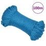 Cuerda de trabajo polipropileno azul 3 mm 100 m de vidaXL, Sogas y cuerdas metálicas - Ref: Foro24-152959, Precio: 12,72 €, D...