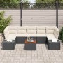 Conjunto de sofás de jardín 8 pcs Negro ratán sintético en Sofás de exterior | Comprar online en Foru.es