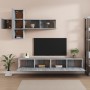 Set de muebles para TV 7 pzas madera contrachapada gris Sonoma de vidaXL, Muebles TV - Ref: Foro24-3114524, Precio: 207,42 €,...