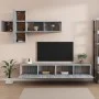 Set de muebles para TV 7 pzas madera contrachapada gris Sonoma de vidaXL, Muebles TV - Ref: Foro24-3114524, Precio: 204,71 €,...
