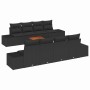 Conjunto de sofás de jardín 9 pcs Negro ratán sintético en Sofás de exterior | Comprar online en Foru.es