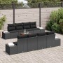 Conjunto de sofás de jardín 9 pcs Negro ratán sintético en Sofás de exterior | Comprar online en Foru.es
